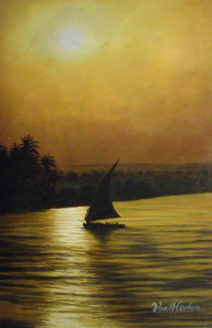 Our Originals, Sailing Into The Sunset, Painting on canvas