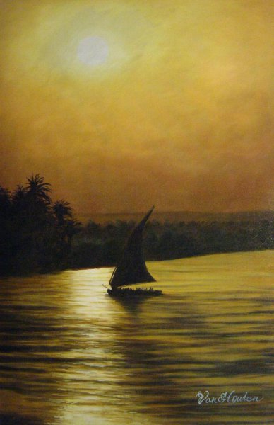 Sailing Into The Sunset. The painting by Our Originals