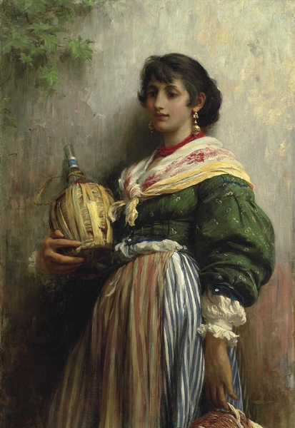Rosa Siega, 1876. The painting by Samuel Luke Fildes