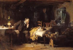 The Doctor, 1891 Oil Painting by Samuel Luke Fildes - Best Seller