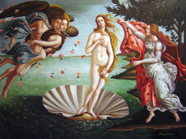 Birth of Venus. The painting by Sandro Botticelli
