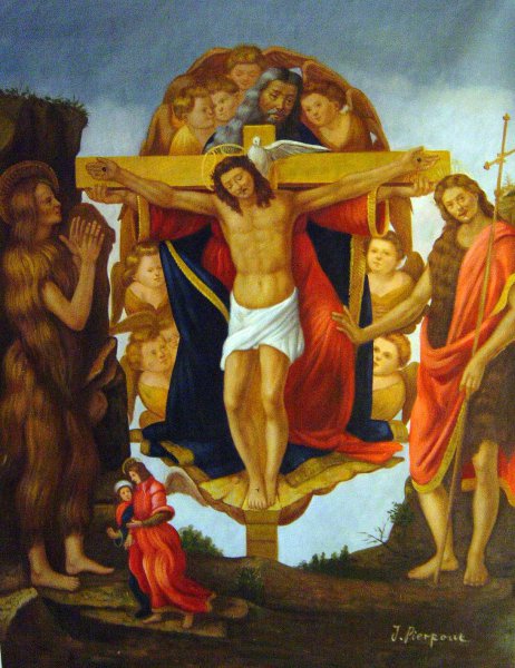 Holy Trinity (Pala della Convertite). The painting by Sandro Botticelli