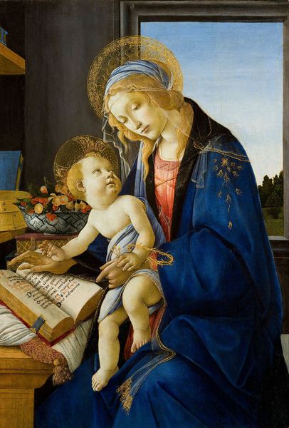 Madonna of the Book. The painting by Sandro Botticelli