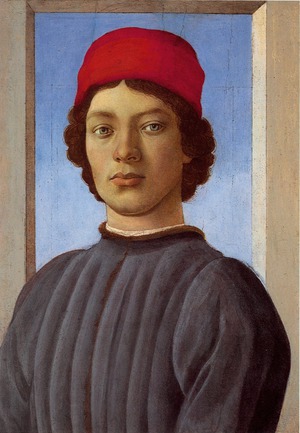Reproduction oil paintings - Sandro Botticelli - Portrait of a Young Man with Red Cap