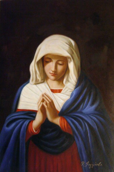 The Virgin In Prayer. The painting by Sassoferrato