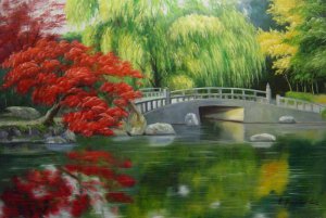 Our Originals, Serene Pond, Painting on canvas
