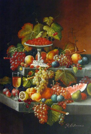 Fruit Composition With Tazza Of Strawberries