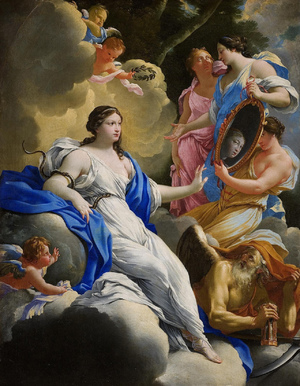 Simon Vouet, Allegory Of Prudence, Painting on canvas