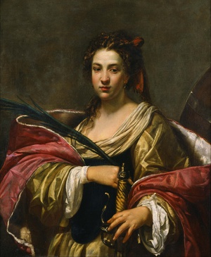 Simon Vouet, Saint Catherine of Alexandria, Art Reproduction