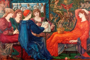 Reproduction oil paintings - Sir Edward Coley Burne-Jones - In Praise of Venus (Laus Veneris)