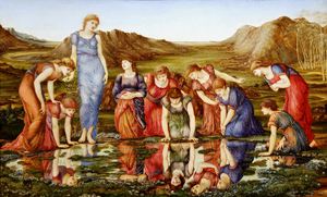 Reproduction oil paintings - Sir Edward Coley Burne-Jones - Mirror of Venus