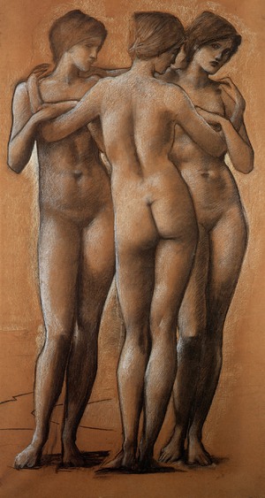 Reproduction oil paintings - Sir Edward Coley Burne-Jones - Portrait of the Three Graces