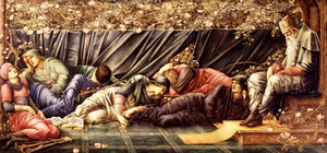 Sir Edward Coley Burne-Jones, The Council Chamber, Art Reproduction