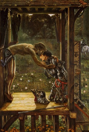 Reproduction oil paintings - Sir Edward Coley Burne-Jones - The Merciful Knight