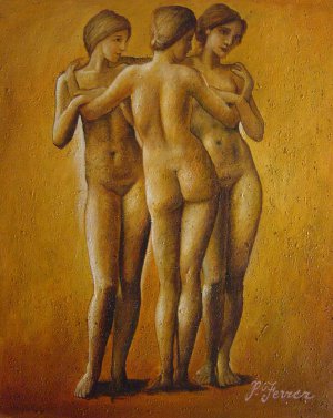 Reproduction oil paintings - Sir Edward Coley Burne-Jones - The Three Graces