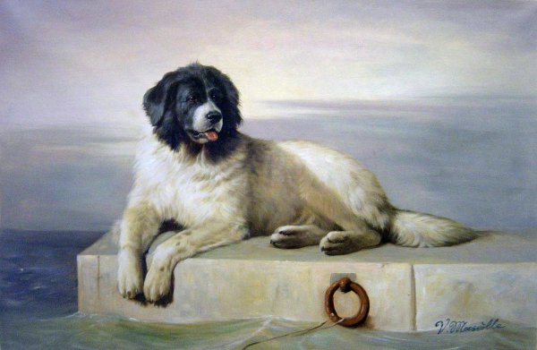 A Distinguished Member Of The Humane Society. The painting by Sir Edwin Henry Landseer