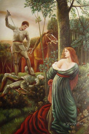 Sir Frank Dicksee, Chivalry, Art Reproduction