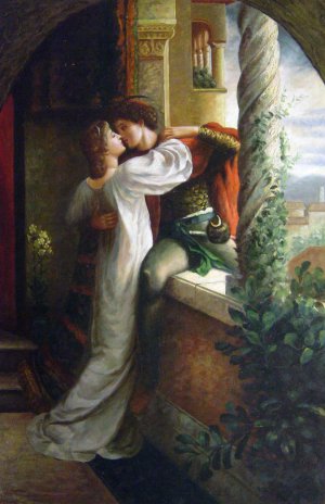 Sir Frank Dicksee, Romeo And Juliet, Painting on canvas
