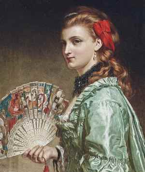 Reproduction oil paintings - Sir Frank Dicksee - The Ivory Fan