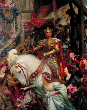 Sir Frank Dicksee, Two Crowns, 1900, Painting on canvas