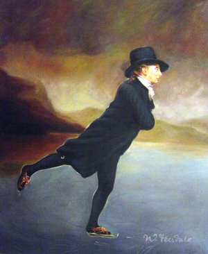 Reverend Robert Walker Skating, Sir Henry Raeburn, Art Paintings