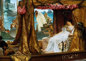 Sir Lawrence Alma-Tadema, A Meeting of Antony and Cleopatra, Art Reproduction