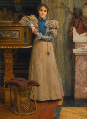Reproduction oil paintings - Sir Lawrence Alma-Tadema - Portrait of Clothilde Enid, Daughter of Edward Onslow Ford