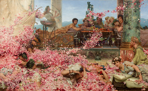Sir Lawrence Alma-Tadema, Roses of Heliogabalus, Painting on canvas