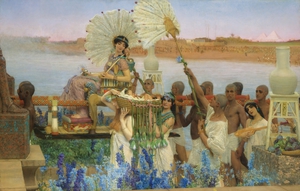 Sir Lawrence Alma-Tadema, The Finding of Moses, Painting on canvas