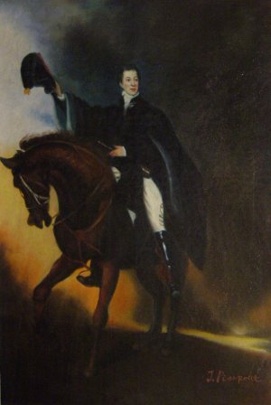 Sir Thomas Lawrence, The Duke of Wellington On Copenhagen, Painting on canvas