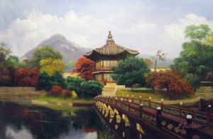 Our Originals, Spectacular Asian Landscape, Painting on canvas