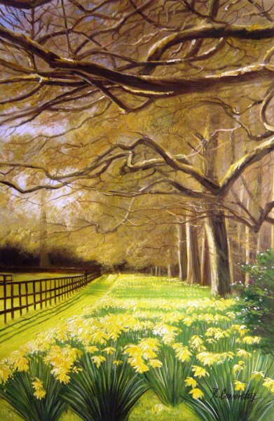 Spring Meadow. The painting by Our Originals