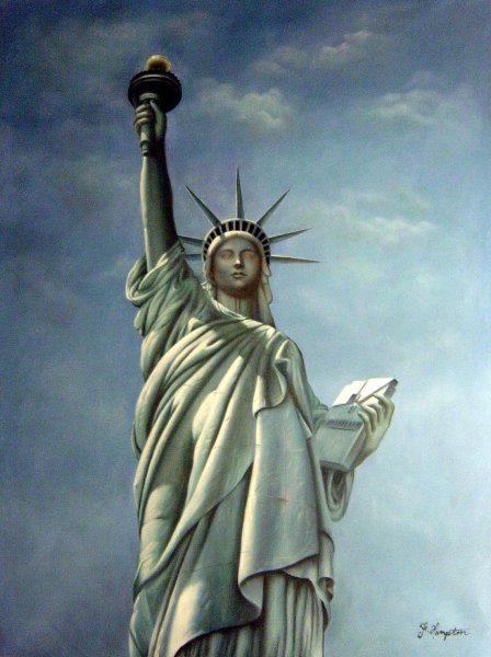 Statue Of Liberty In All Her Glory. The painting by Our Originals