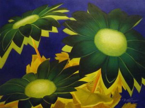 Our Originals, Sunflower Abstract, Painting on canvas