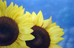 Our Originals, Sunflowers, Painting on canvas