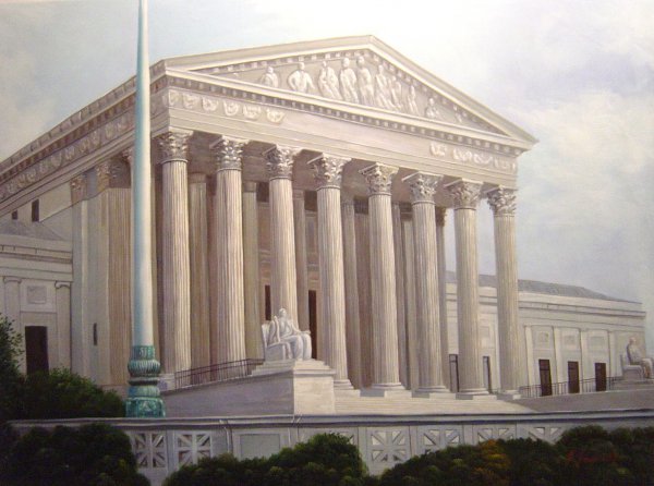 Supreme Court Building, Washington D.C.. The painting by Our Originals