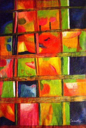 Our Originals, The Artistic Abstract In Blocks, Painting on canvas