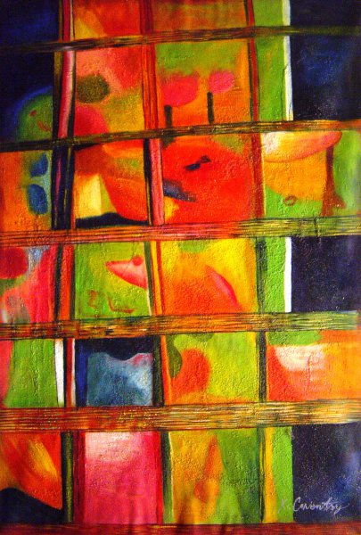 The Artistic Abstract In Blocks. The painting by Our Originals