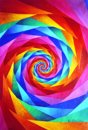 Our Originals, The Awesome Spiral Fun Adventure, Painting on canvas