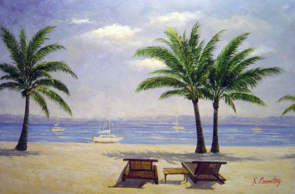 The Beach Getaway. The painting by Our Originals