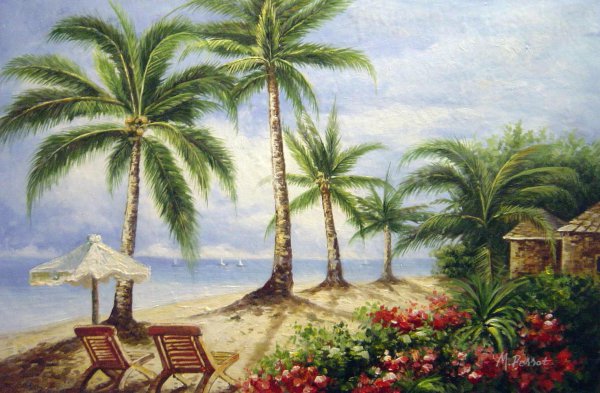 The Beach Is Waiting For You. The painting by Our Originals