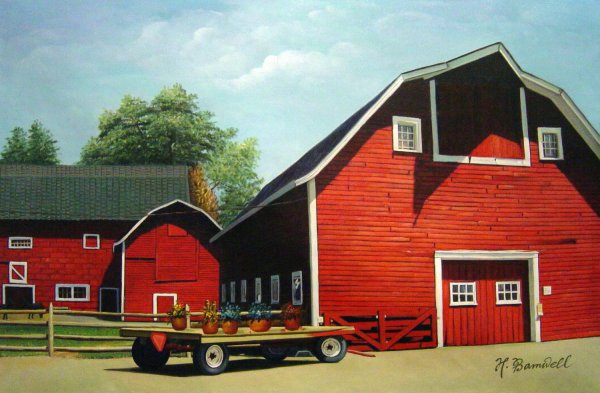 The Bright Red Barn