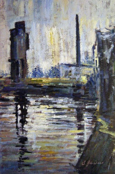 The Odra River. The painting by Our Originals
