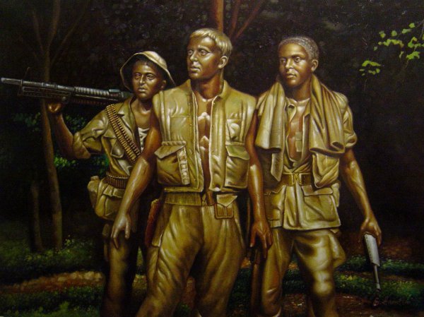 The Vietnam Memorial. The painting by Our Originals