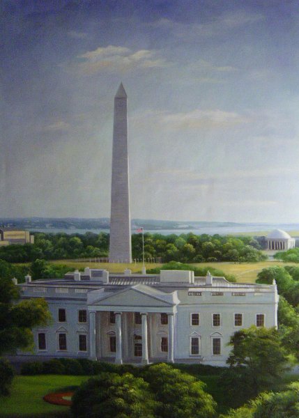 The White House. The painting by Our Originals