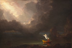 Thomas Cole, A Voyage of Life - Old Age, Painting on canvas