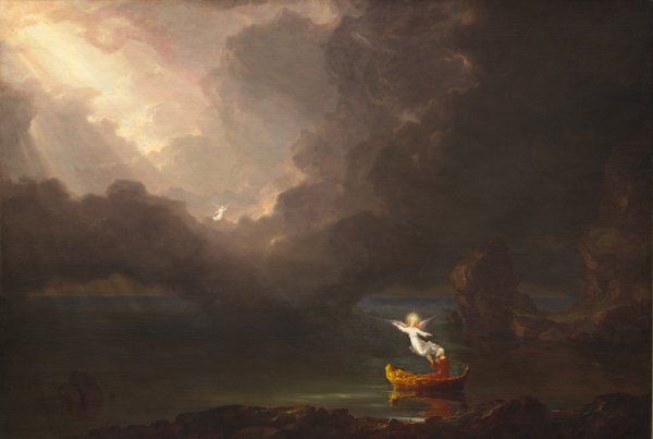 A Voyage of Life - Old Age. The painting by Thomas Cole