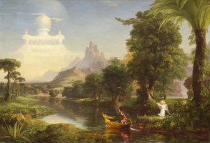 Famous paintings of Landscapes: A Voyage of Life - Youth