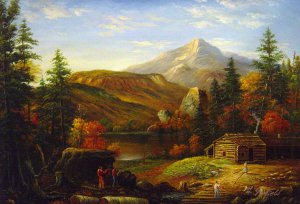 Hunter's Return, Thomas Cole, Art Paintings
