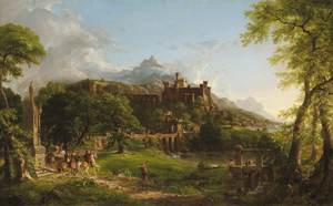 Reproduction oil paintings - Thomas Cole - On the Departure